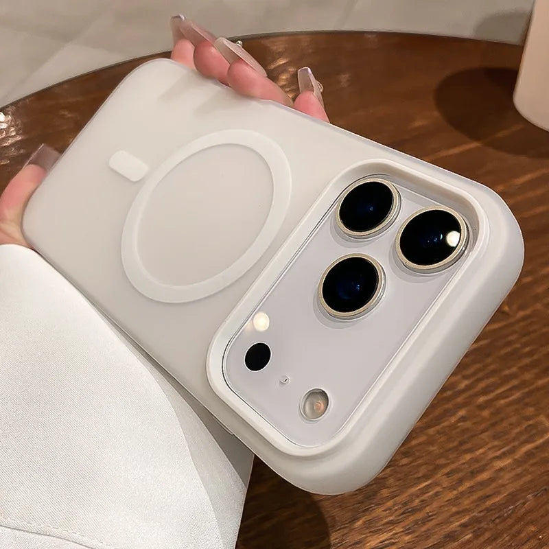 Luxury 2 IN 1 Magnetic Shockproof Case for iPhone 17 Pro Max Air 16 15 14 Plus 13 12 11 Liquid Silicone Magsafe Bumper Cover