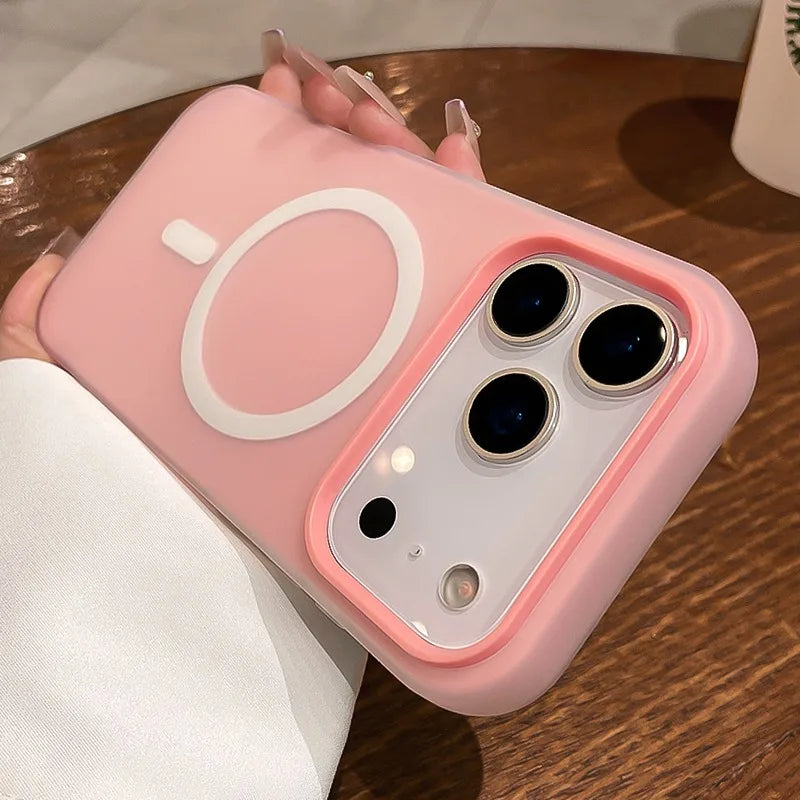 Luxury 2 IN 1 Magnetic Shockproof Case for iPhone 17 Pro Max Air 16 15 14 Plus 13 12 11 Liquid Silicone Magsafe Bumper Cover